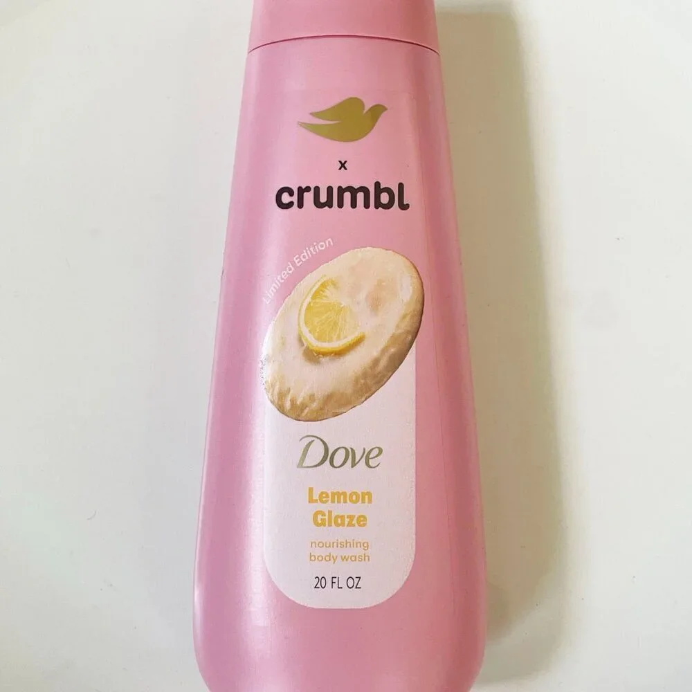 New! Bundle of 3 Dove x Crumbl set body wash confetti lemon strawberry cake - Picture 4 of 5